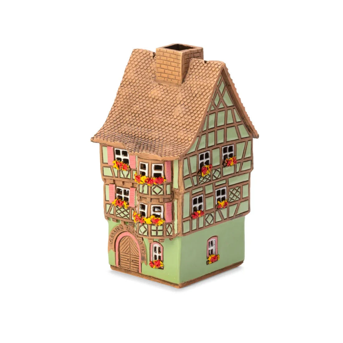 Elsässisches Haus – Eguisheim – 16 cm – handgemachte Keramik — ALS 186