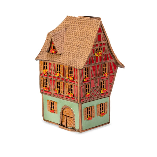 Maison alsacienne – 20 cm – céramique peinte à la main — ALS 188
