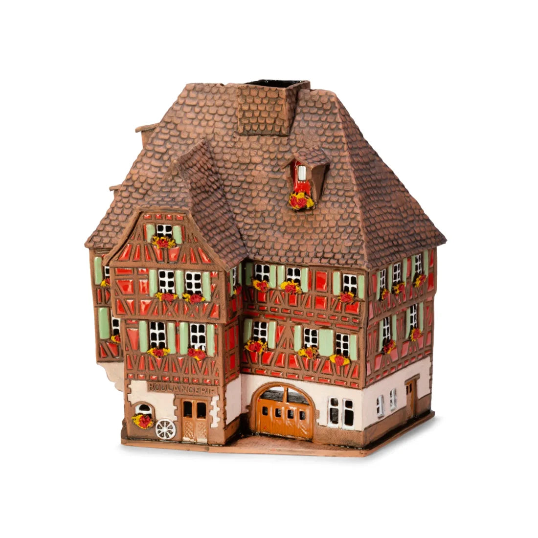 Maison alsacienne – 20 cm – céramique peinte à la main — ALS 245