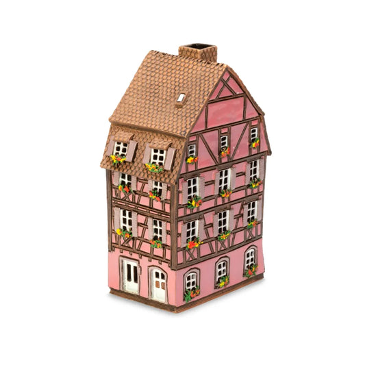 Maison alsacienne Colmar – 17 cm – céramique peinte à la main — ALS 293