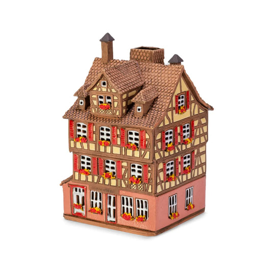 Maison alsacienne Colmar – 19 cm – céramique peinte à la main — ALS 294