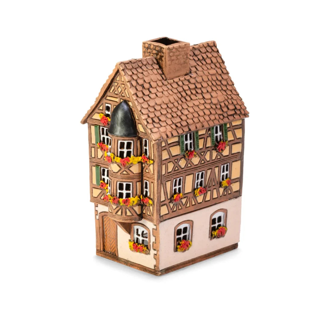 Elsässer Haus – 14 cm – handbemalte Keramik — ALS 298