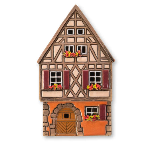 Maison alsacienne – 14cm – céramique à accrocher — ALS 64 PL