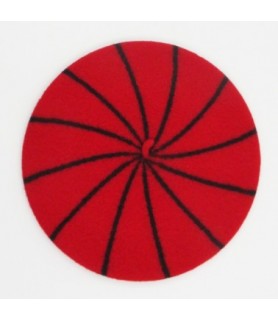 BERET ROUGE LIGNES NOIRES