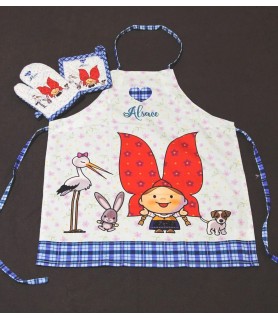 SET TABLIER ENFANT LOVELY ELSA