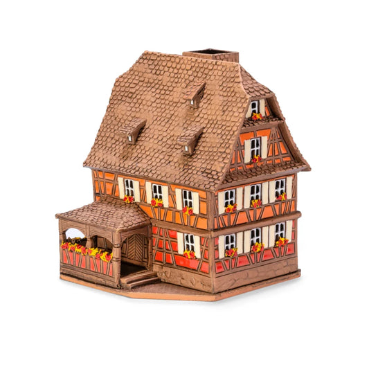 Maison alsacienne – 17 cm – céramique peinte à la main — ALS 225