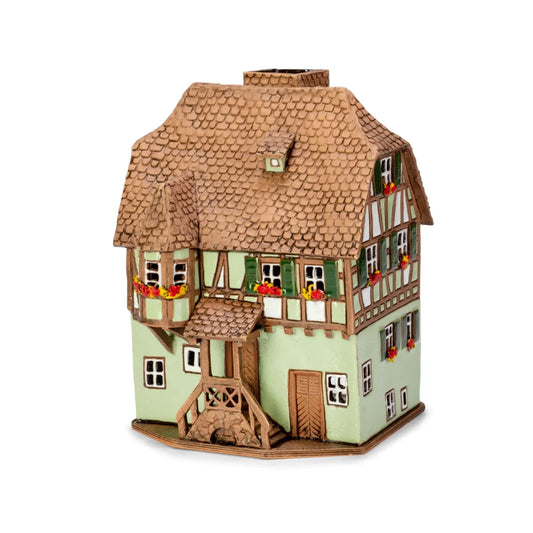 Maison alsacienne – 17 cm – céramique peinte à la main — ALS 226