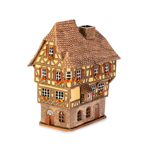 Maison alsacienne – 19 cm – céramique peinte à la main — ALS 243
