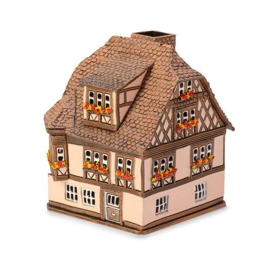 Maison alsacienne – 15 cm – céramique peinte à la main — ALS 244