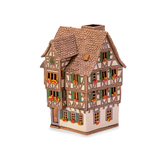 Maison alsacienne Colmar – 17 cm – céramique peinte à la main — ALS 246