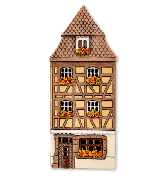 Elsässisches Haus Colmar – 17 cm – Keramik zum Aufhängen — ALS 287 PL