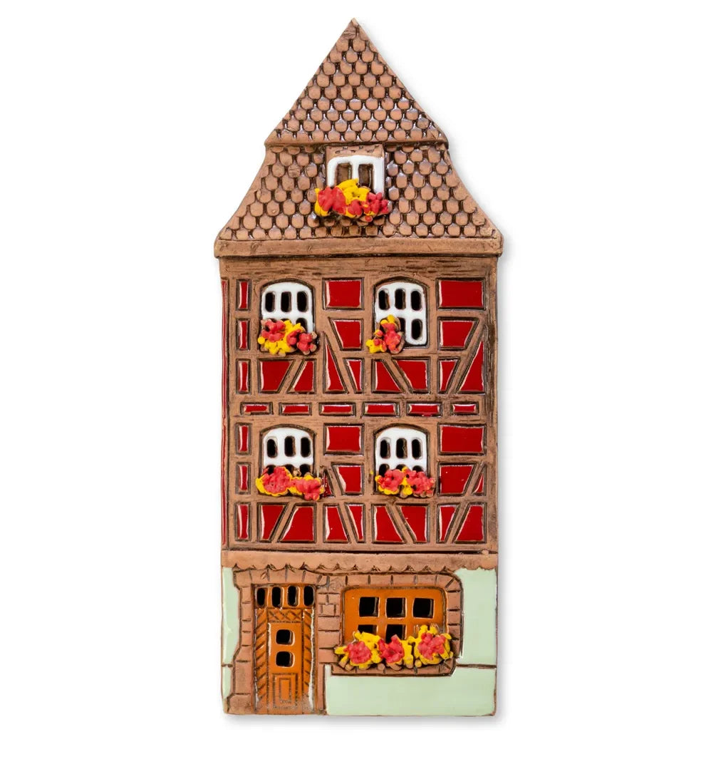 Elsässisches Haus Colmar – 17 cm – Keramik zum Aufhängen — ALS 287 PL