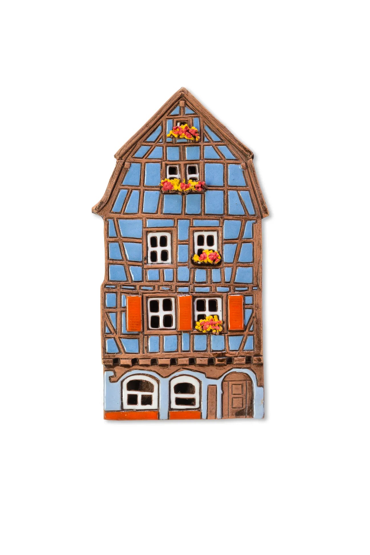 Elsässisches Haus Colmar – 17 cm – Keramik zum Aufhängen — ALS 288 PL