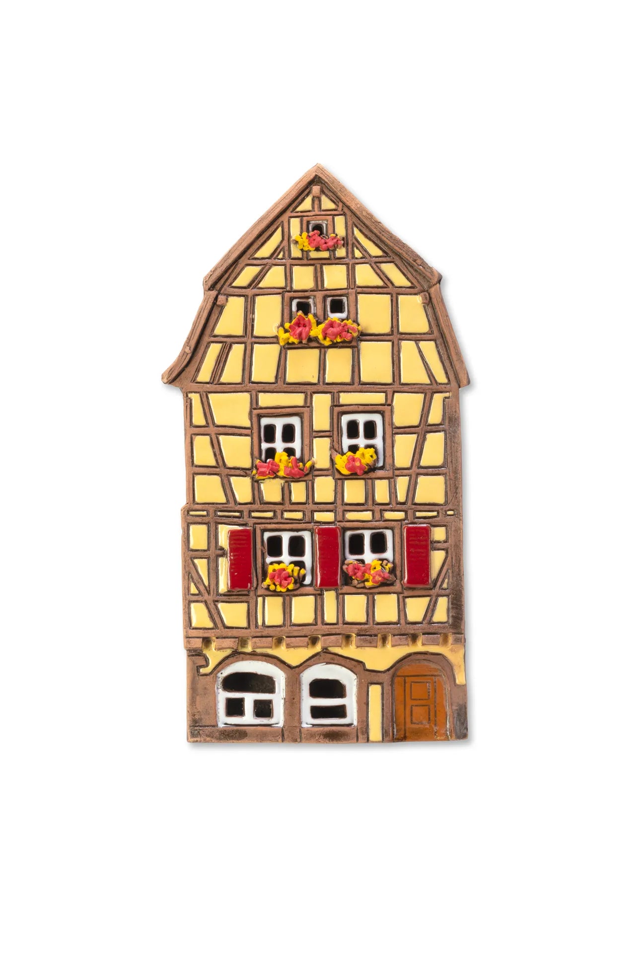 Elsässisches Haus Colmar – 17 cm – Keramik zum Aufhängen — ALS 288 PL