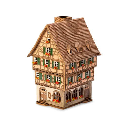 Maison alsacienne Colmar – 20 cm – céramique peinte à la main — ALS 289