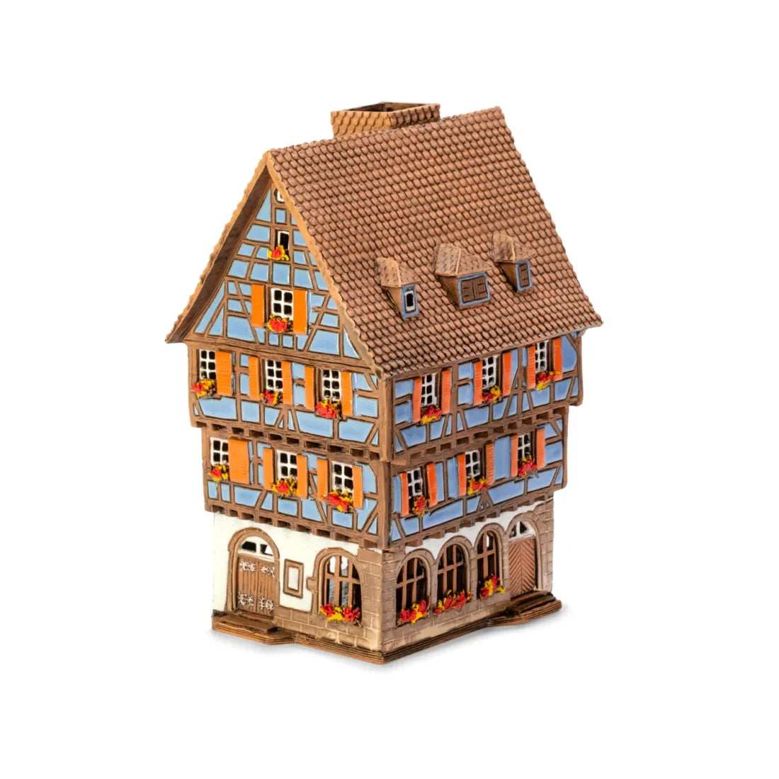 Maison alsacienne Colmar – 20 cm – céramique peinte à la main — ALS 289