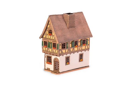 Maison alsacienne Colmar – 19 cm – céramique peinte à la main — ALS 291
