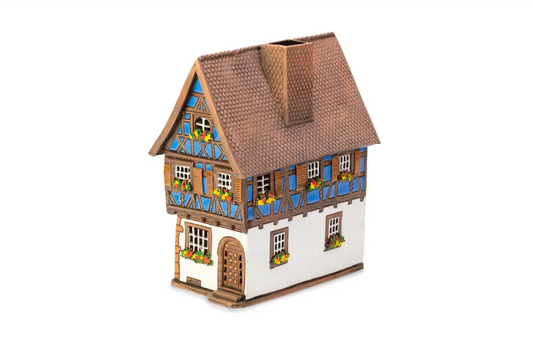 Maison alsacienne Colmar – 19 cm – céramique peinte à la main — ALS 291