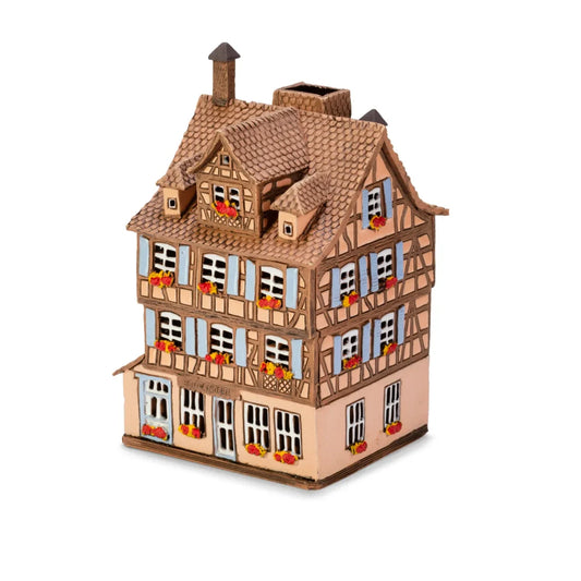 Maison alsacienne Colmar – 19 cm – céramique peinte à la main — ALS 294