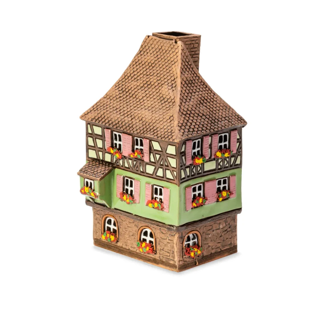 Elsässer Haus – 15 cm – handbemalte Keramik — ALS 297