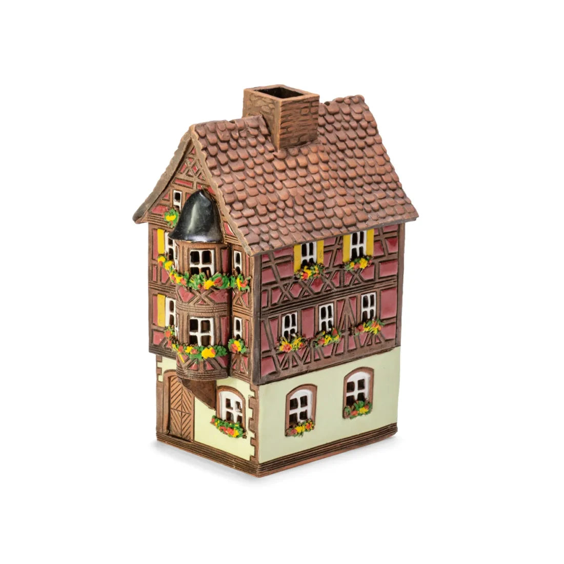 Elsässer Haus – 14 cm – handbemalte Keramik — ALS 298