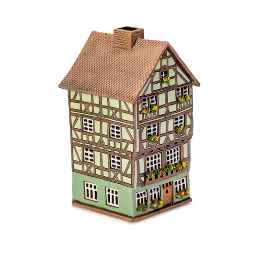 Maison alsacienne Colmar – 19 cm – céramique peinte à la main — ALS 299