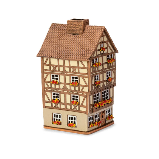 Maison alsacienne Colmar – 19 cm – céramique peinte à la main — ALS 299
