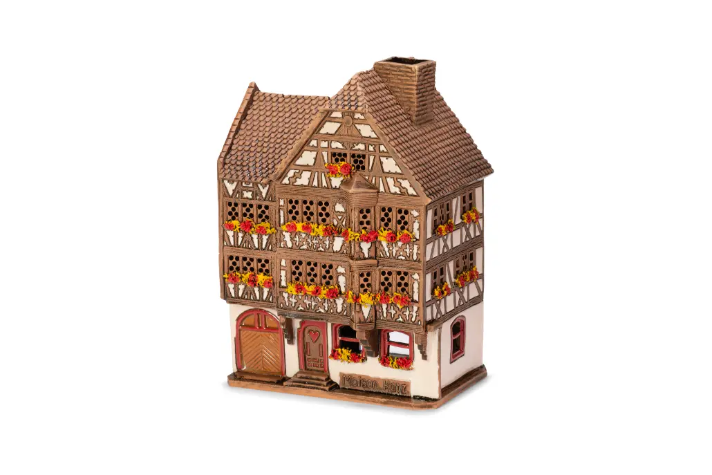 Brûle-parfum Maison Katz (Saverne) en céramique, 17 cm