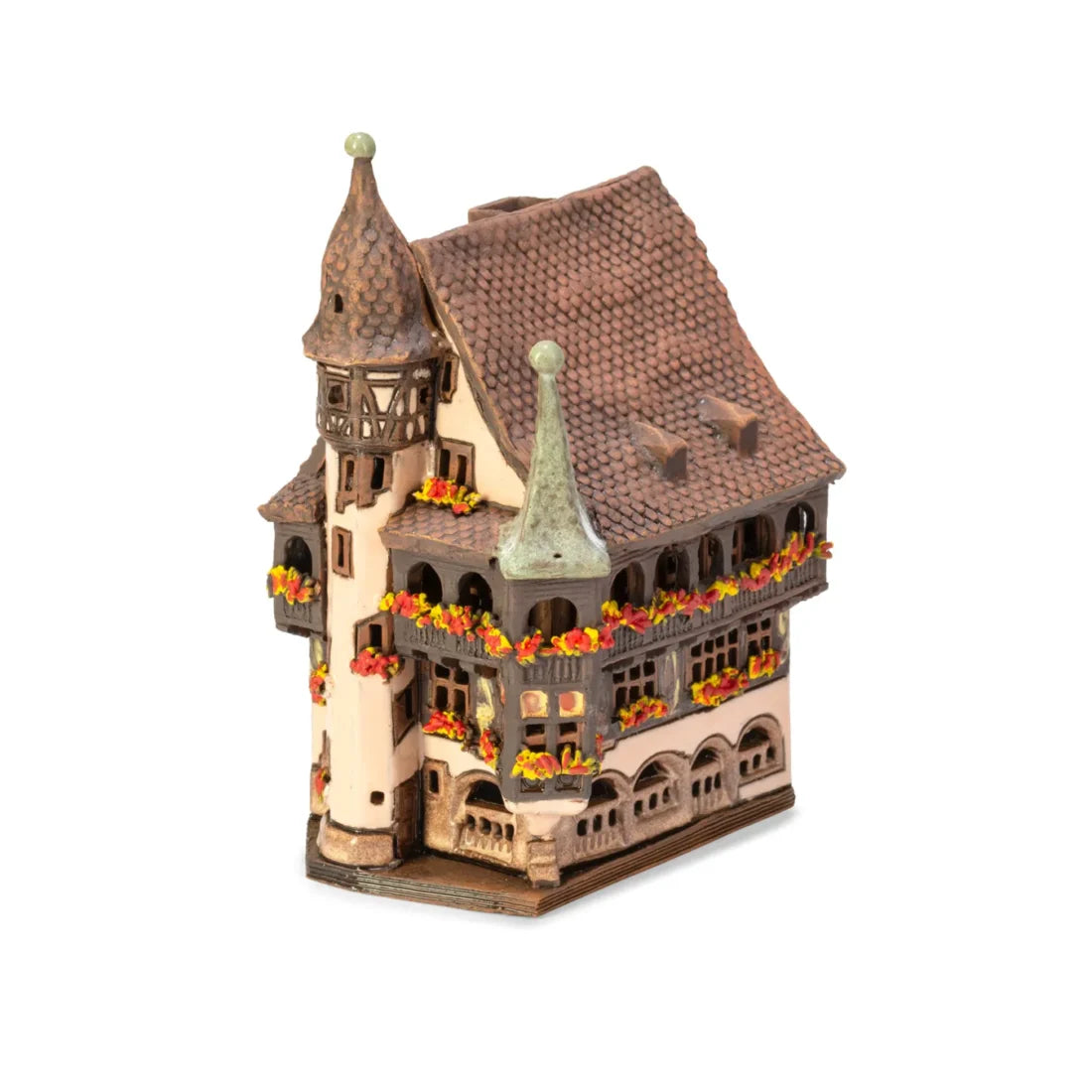 Brûle-encens Maison Pfister (Colmar) en céramique, 14 cm