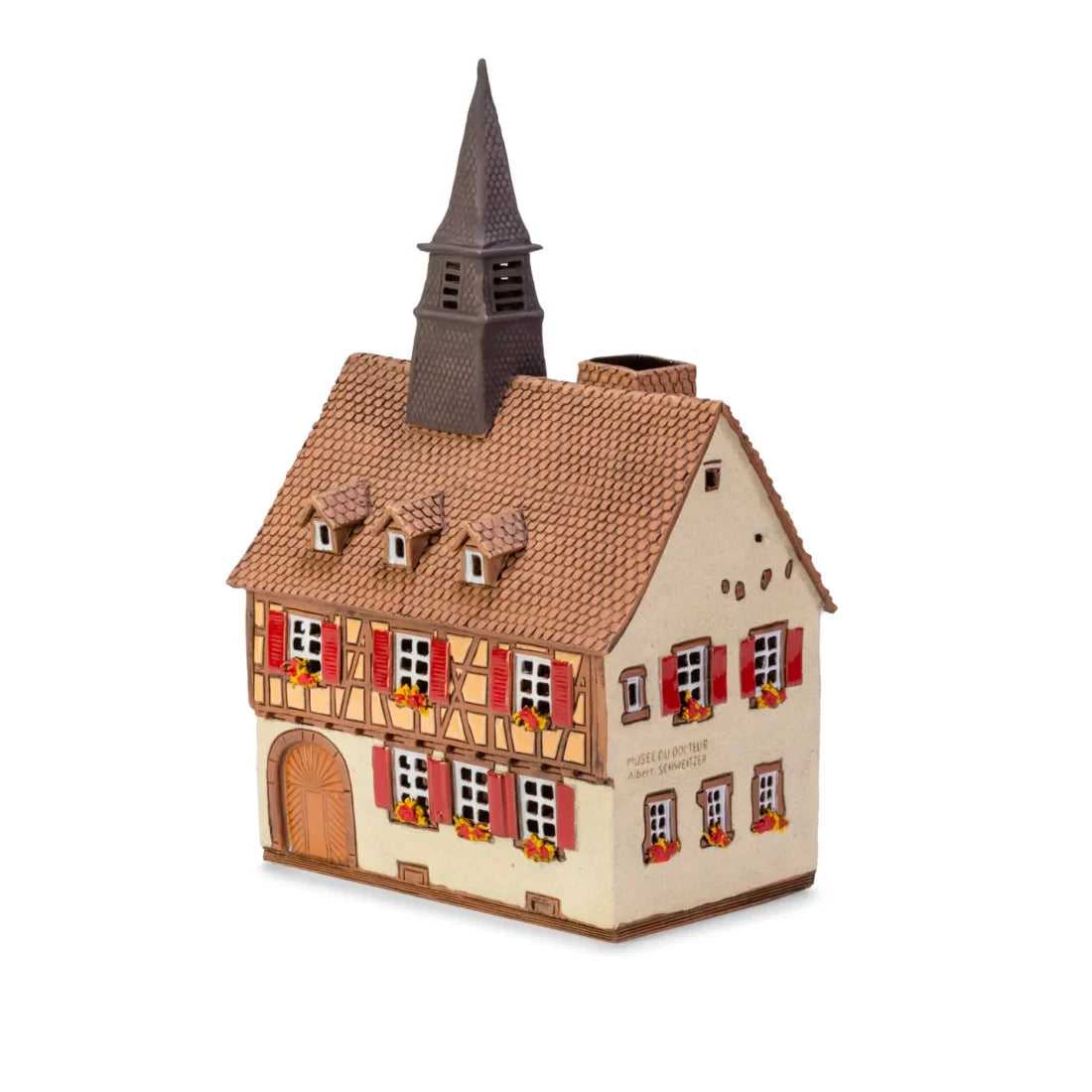 Brûle-parfum Musée Albert Schweitzer (Kaysersberg) en céramique, 14 cm