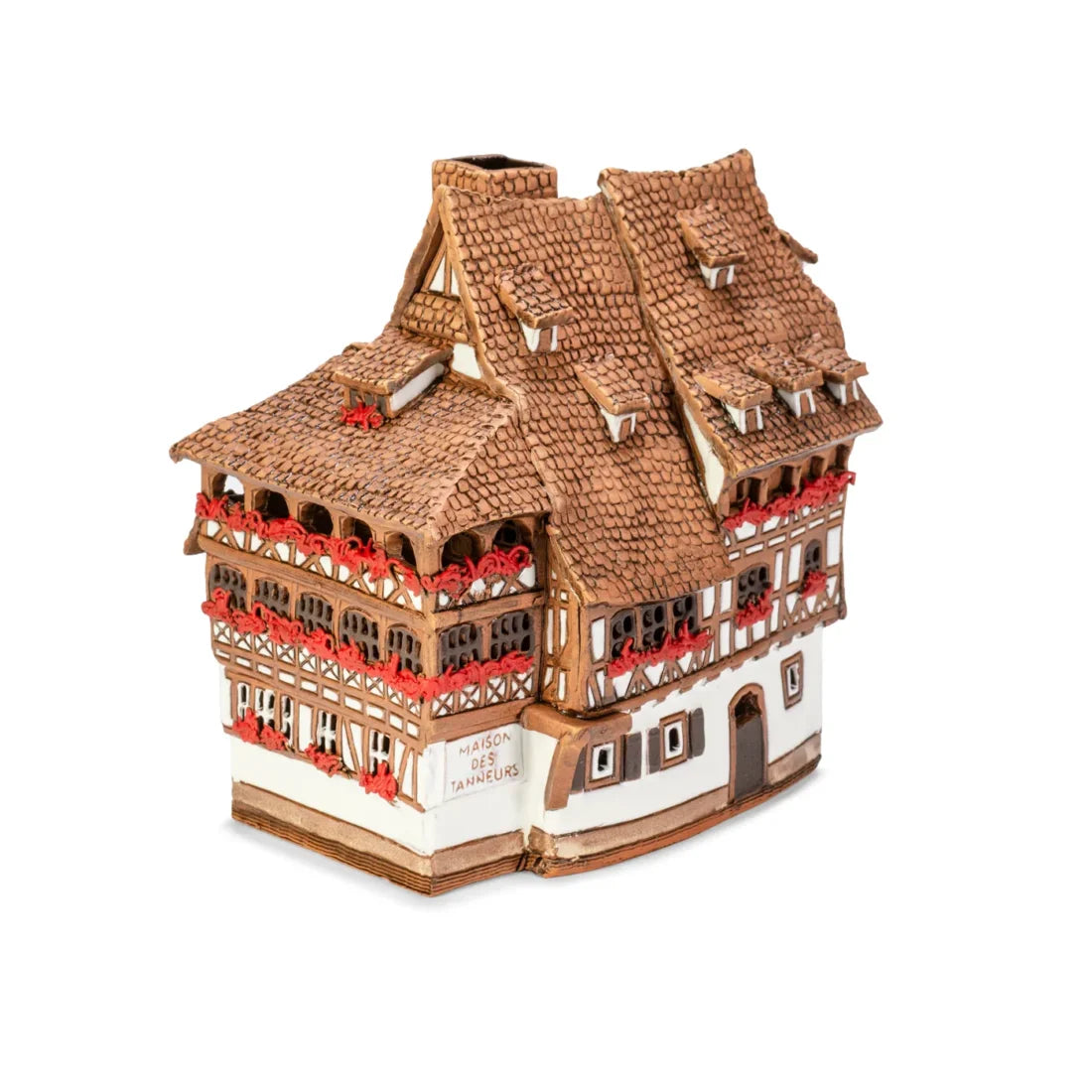 Brûle-parfum Maison des Tanneurs (Strasbourg) en céramique, 14 cm