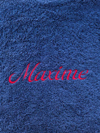 Serviette personnalisée brodée en Alsace
