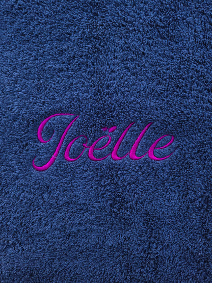 Serviette personnalisée brodée en Alsace