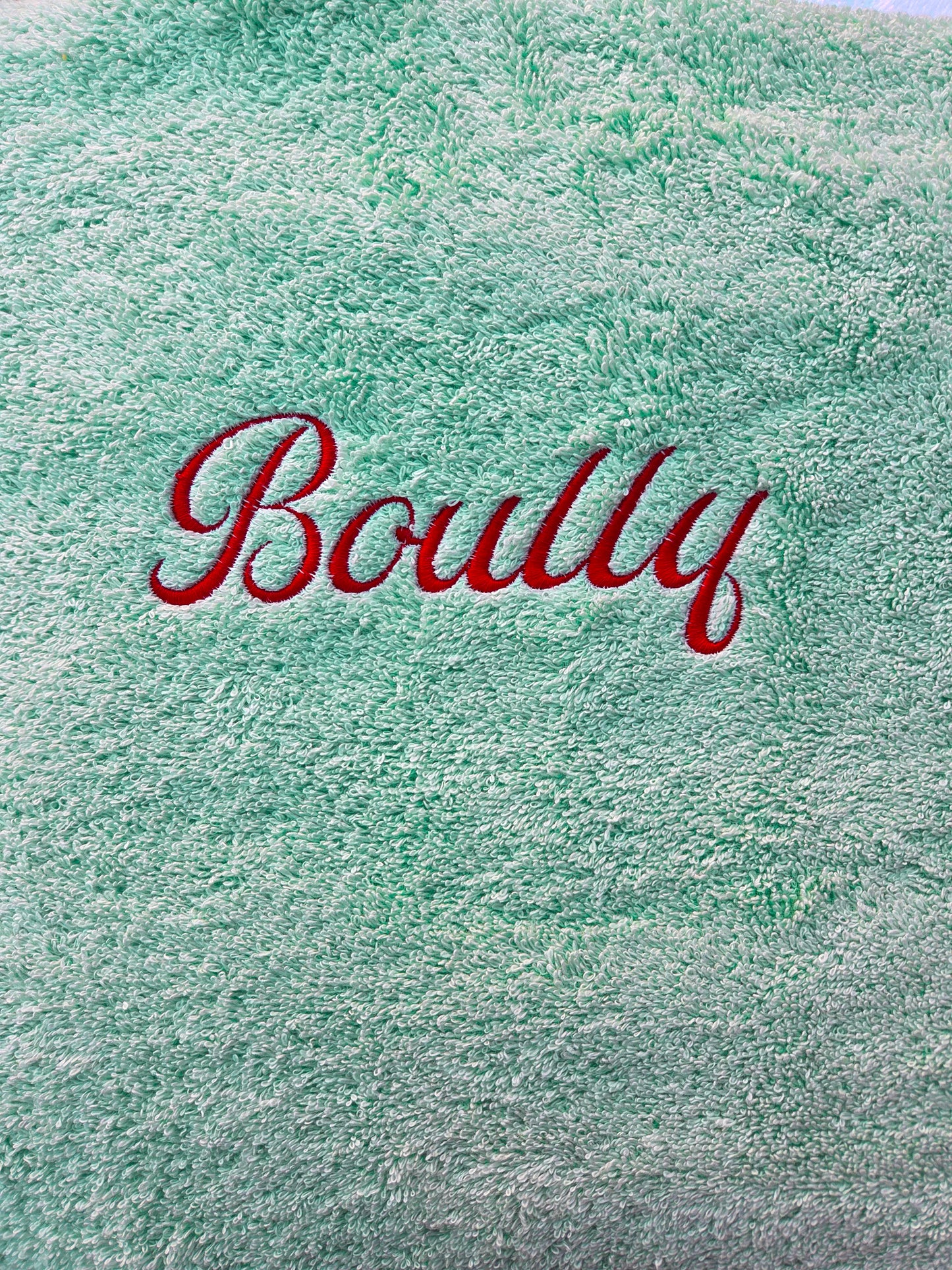 Serviette personnalisée brodée en Alsace