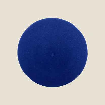 Béret basque français en laine mérinos, coloris bleu royal
