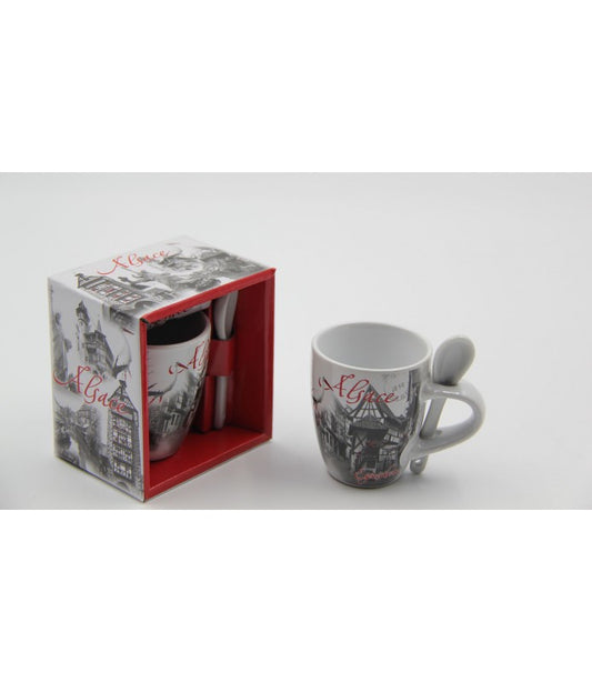 TASSE A CAFE + CUILLER